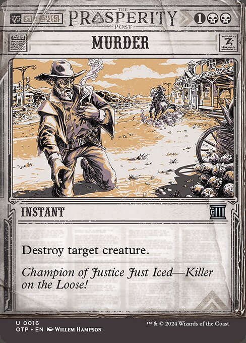Murder (16) - BORDERLESS (Foil) - Breaking News - Game On