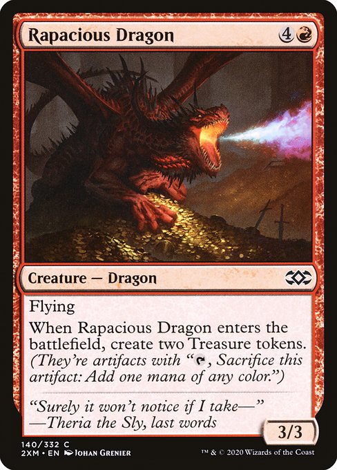 Rapacious Dragon (140) (Foil) - Double Masters - Game On