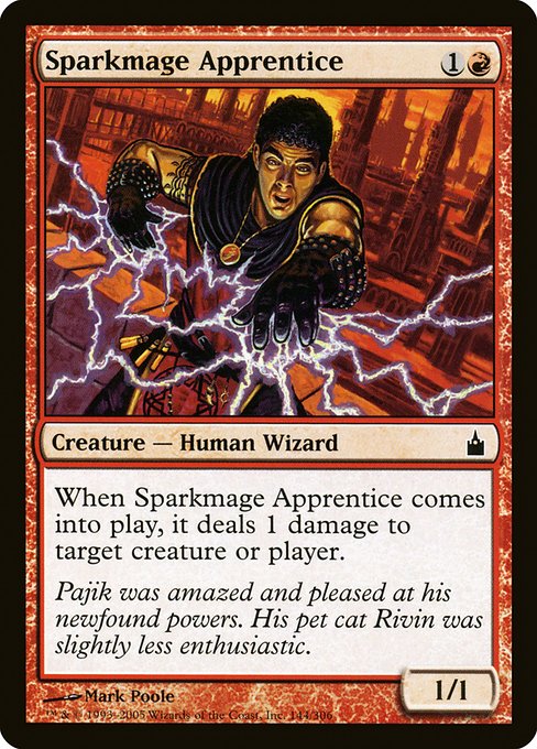 Sparkmage Apprentice (144) (Foil) - Ravnica: City of Guilds - Game On