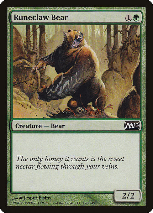 Runeclaw Bear (193) (Foil) - Magic 2012 - Game On