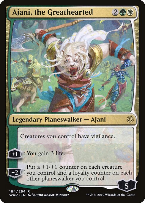 Ajani, the Greathearted (184) (Foil) - War of the Spark - Game On