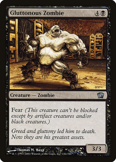 Gluttonous Zombie (136★) (Foil) - Eighth Edition - Game On