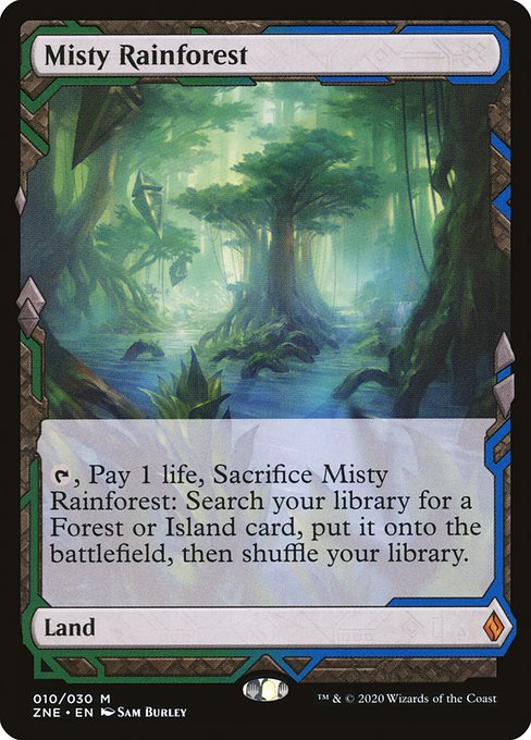 Misty Rainforest (10) (Foil) - Zendikar Rising Expeditions - Game On