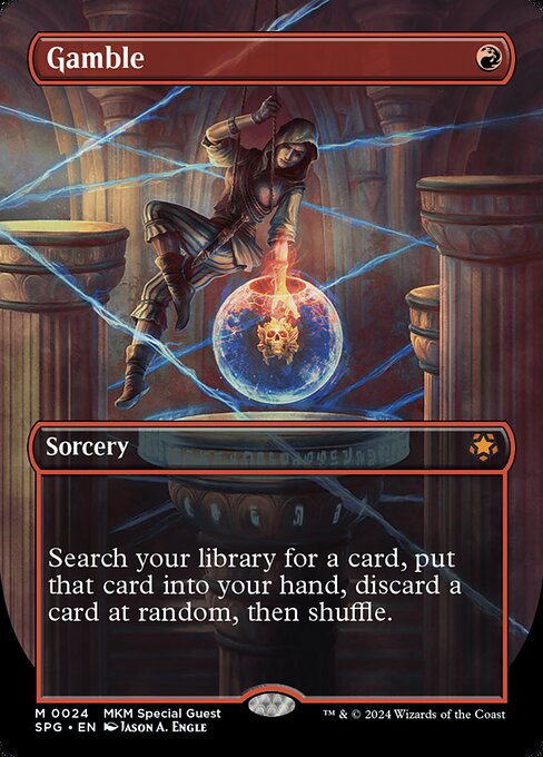 Gamble (24) - BORDERLESS - FULL ART - Special Guests - Game On
