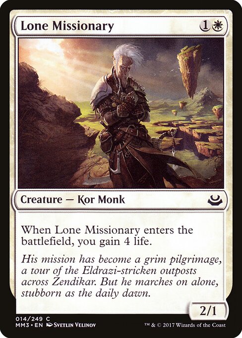 Lone Missionary (14) (Foil) - Modern Masters 2017 - Game On