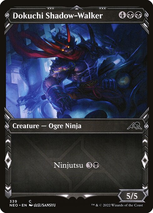 Dokuchi Shadow-Walker (339) - SHOWCASE (Foil) - Kamigawa: Neon Dynasty - Game On