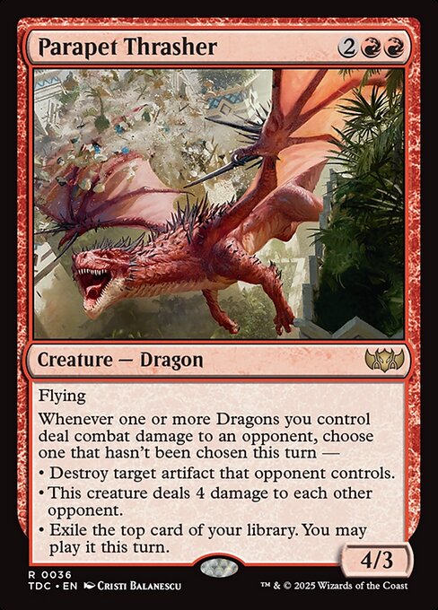 Parapet Thrasher (36) - Tarkir: Dragonstorm Commander - Game On