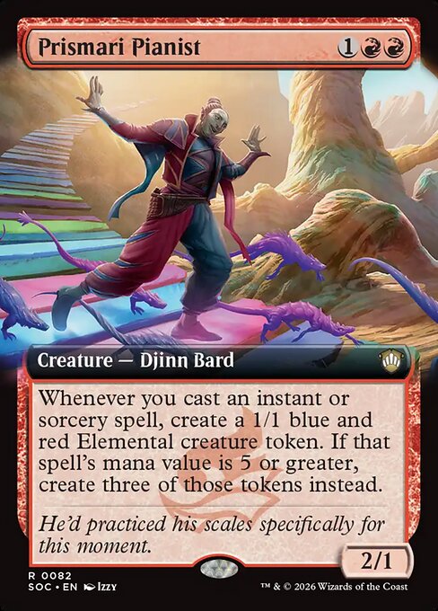 Prismari Pianist (82) - EXTENDED ART - Secrets of Strixhaven Commander - Game On