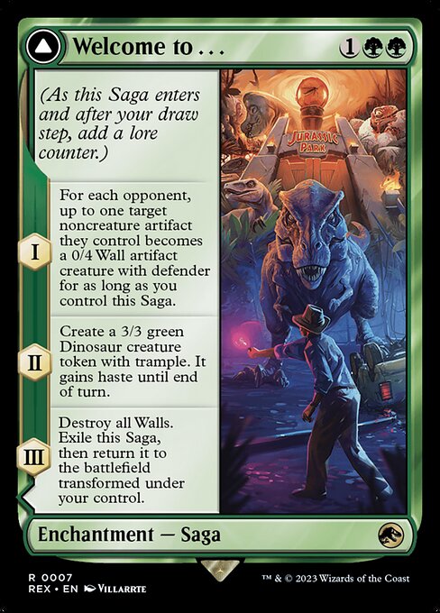 Welcome to . . . // Jurassic Park (7) - BORDERLESS - FULL ART (Foil) - Jurassic World Collection - Game On