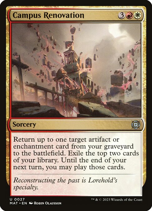 Campus Renovation (27) (Foil) - March of the Machine: The Aftermath - Game On