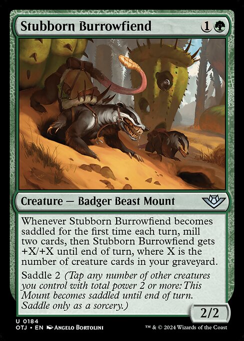 Stubborn Burrowfiend (184) (Foil) - Outlaws of Thunder Junction - Game On