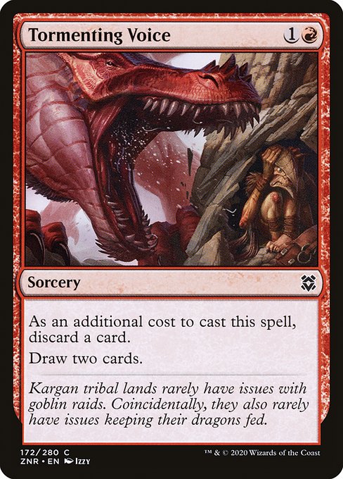 Tormenting Voice (172) (Foil) - Zendikar Rising - Game On