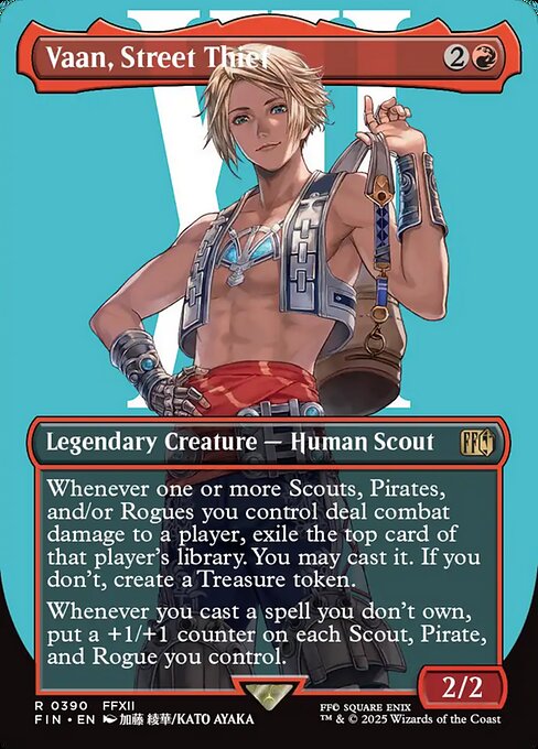 Vaan, Street Thief (390) - BORDERLESS - FULL ART (Foil) - Final Fantasy - Game On