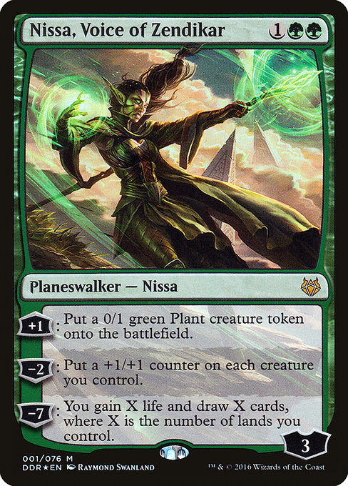 Nissa, Voice of Zendikar (1) (Foil) - Duel Decks: Nissa vs. Ob Nixilis - Game On