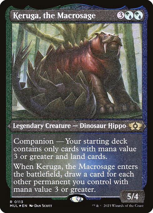 Keruga, the Macrosage (113) (Etched) - Multiverse Legends - Game On