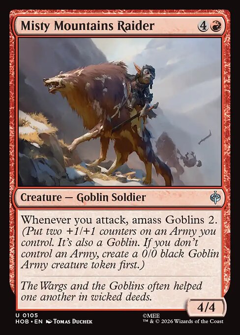 Misty Mountains Raider (105) (Foil) - The Hobbit - Game On