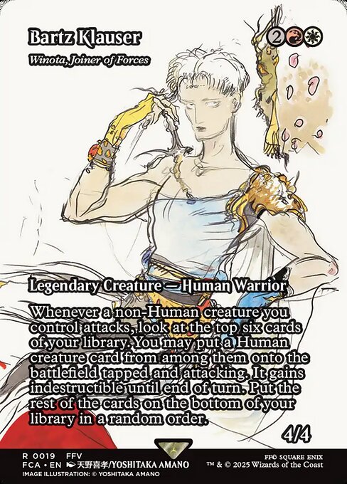 Winota, Joiner of Forces (19) - BORDERLESS - FULL ART - Final Fantasy: Through the Ages - Game On