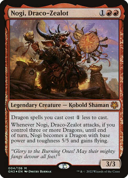 Nogi, Draco-Zealot (4) (Foil) - Game Night: Free-for-All - Game On