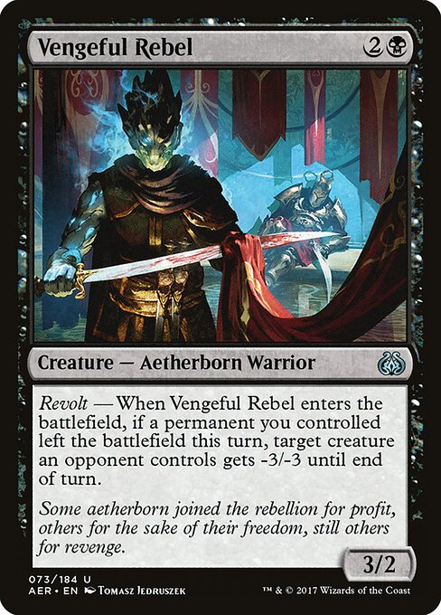 Vengeful Rebel (73) (Foil) - Aether Revolt - Game On