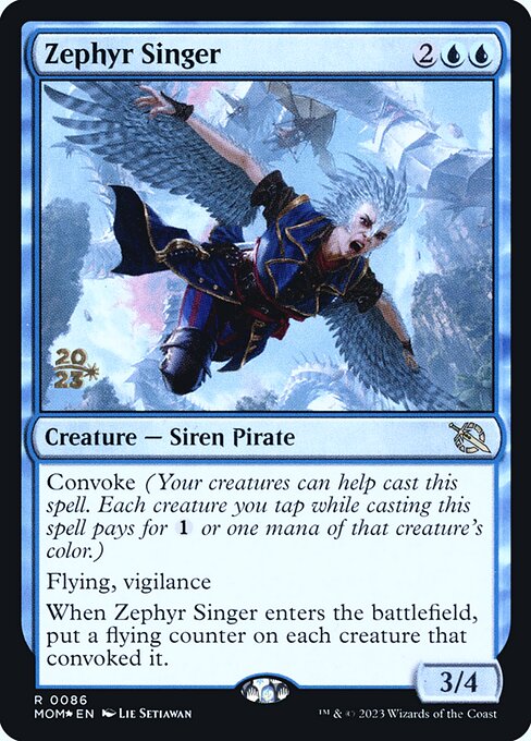Zephyr Singer (86s) (Foil) - March of the Machine Promos - Game On