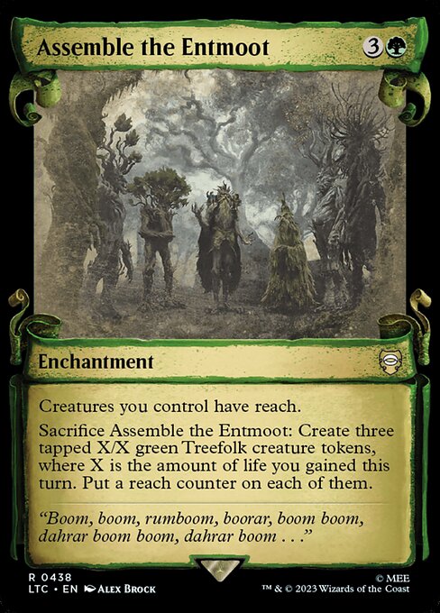 Assemble the Entmoot (438) - SHOWCASE (Foil) - Tales of Middle-earth Commander - Game On