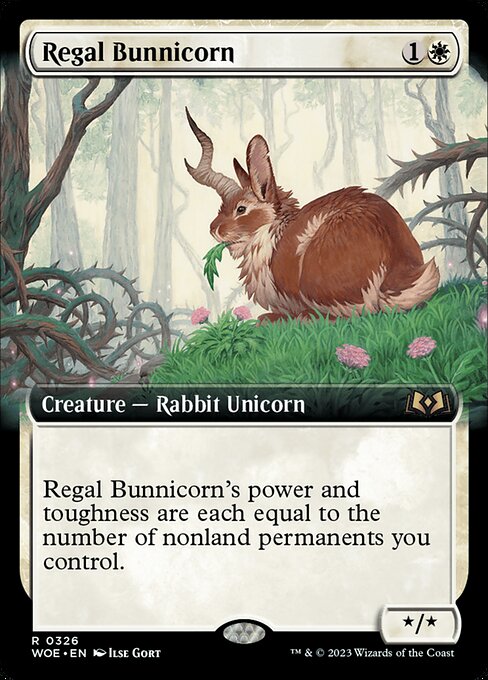 Regal Bunnicorn (326) - EXTENDED ART - Wilds of Eldraine - Game On