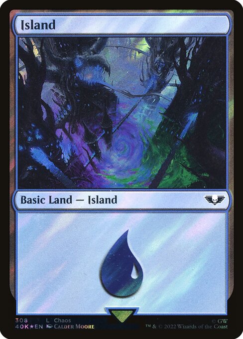 Island (308★) (Foil) - Warhammer 40,000 Commander - Game On