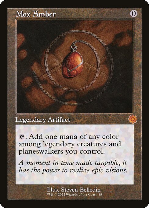 Mox Amber (35) (Foil) - The Brothers' War Retro Artifacts - Game On
