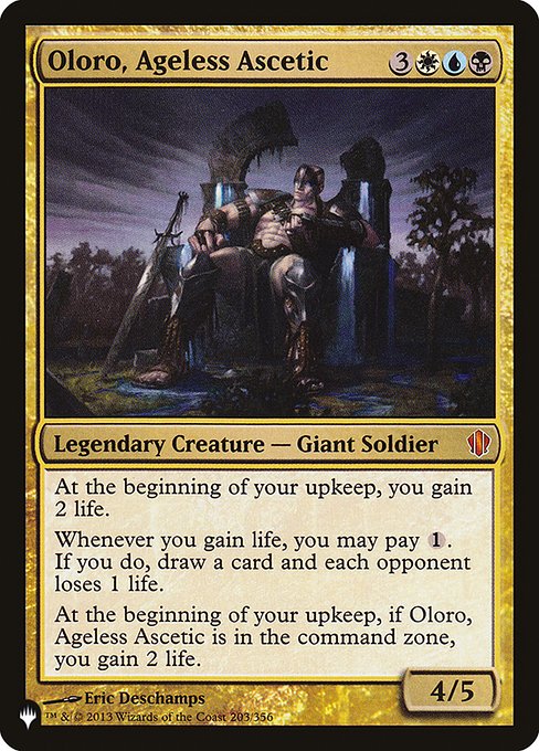 Oloro, Ageless Ascetic (C13-203) - The List - Game On