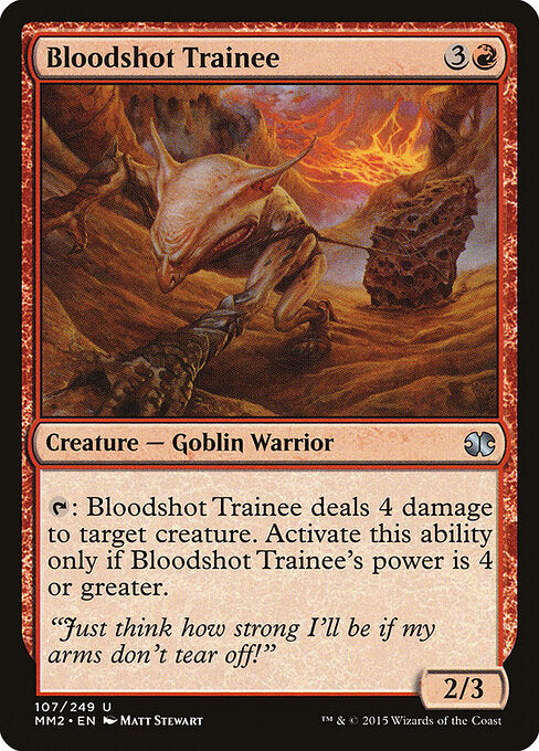 Bloodshot Trainee (107) - Modern Masters 2015 - Game On