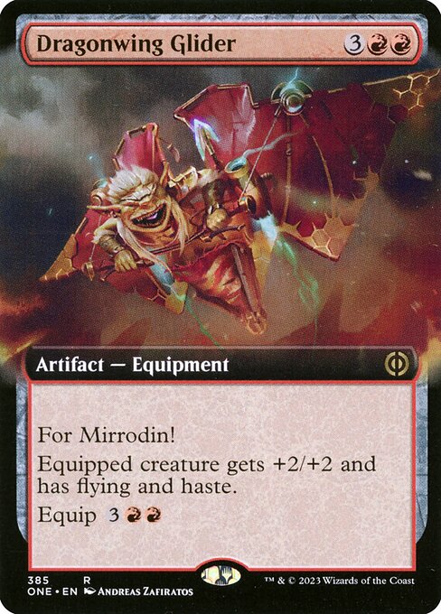 Dragonwing Glider (385) - EXTENDED ART - Phyrexia: All Will Be One - Game On