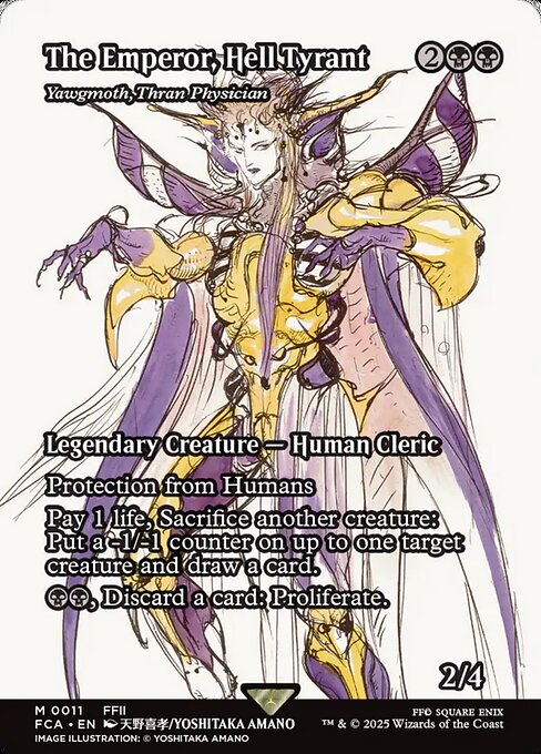 Yawgmoth, Thran Physician (11) - BORDERLESS - FULL ART (Foil) - Final Fantasy: Through the Ages - Game On