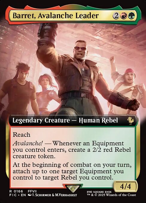 Barret, Avalanche Leader (166) - EXTENDED ART - Final Fantasy Commander - Game On