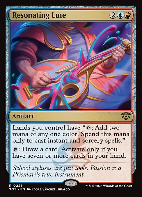 Resonating Lute (221) (Foil) - Secrets of Strixhaven - Game On