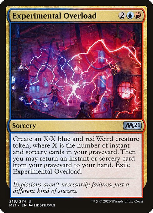 Experimental Overload (218) (Foil) - Core Set 2021 - Game On
