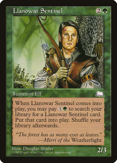 Llanowar Sentinel (134) - Weatherlight - Game On