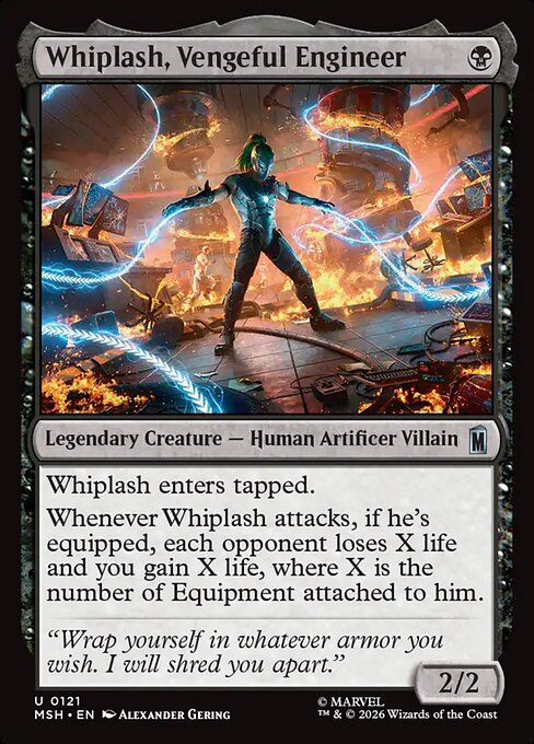 Whiplash, Vengeful Engineer (121) - Marvel Super Heroes - Game On