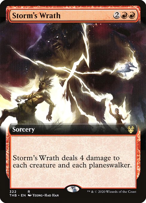 Storm's Wrath (322) - EXTENDED ART (Foil) - Theros Beyond Death - Game On