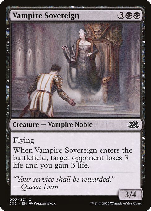 Vampire Sovereign (97) (Foil) - Double Masters 2022 - Game On