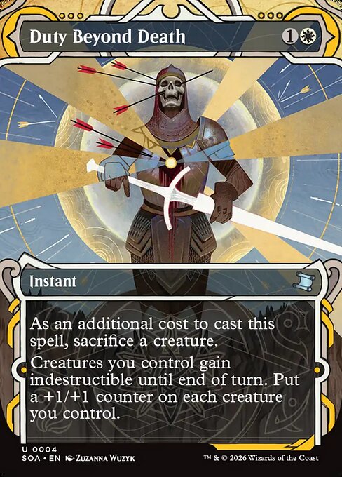 Duty Beyond Death (4) - BORDERLESS - Secrets of Strixhaven Mystical Archive - Game On