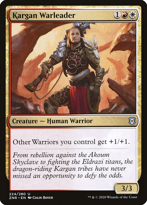 Kargan Warleader (224) (Foil) - Zendikar Rising - Game On