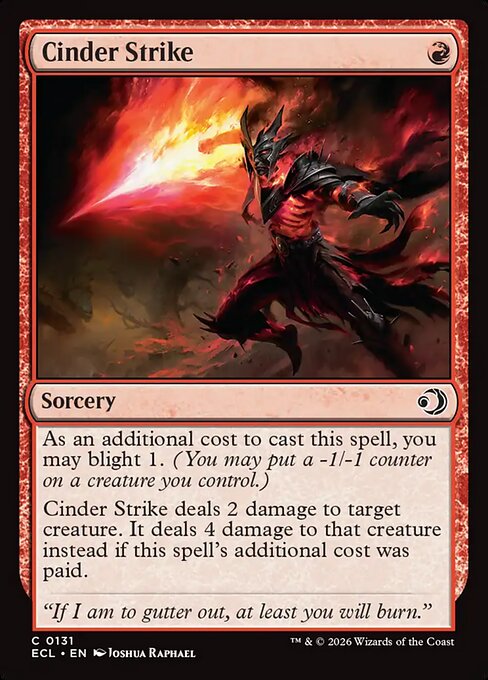 Cinder Strike (131) (Foil) - Lorwyn Eclipsed - Game On