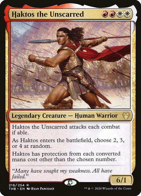 Haktos the Unscarred (218) (Foil) - Theros Beyond Death - Game On