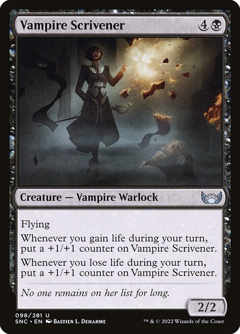 Vampire Scrivener (98) (Foil) - Streets of New Capenna - Game On