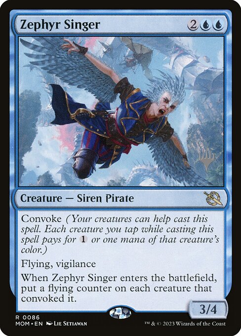 Zephyr Singer (86p) - March of the Machine Promos - Game On