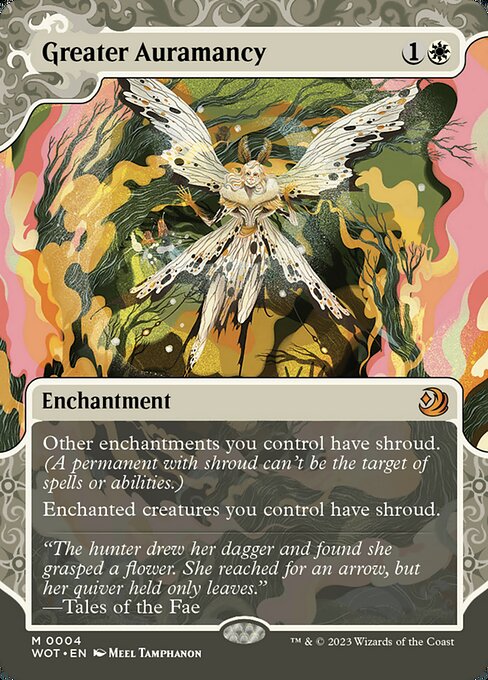 Greater Auramancy (4) - BORDERLESS (Foil) - Wilds of Eldraine: Enchanting Tales - Game On