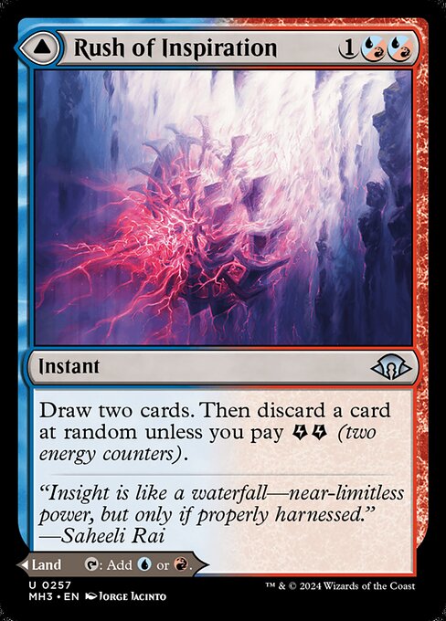 Rush of Inspiration // Crackling Falls (257) - Modern Horizons 3 - Game On