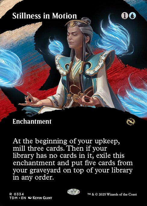 Stillness in Motion (334) - BORDERLESS - FULL ART - Tarkir: Dragonstorm - Game On