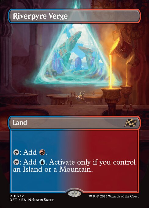 Riverpyre Verge (372) - BORDERLESS - FULL ART (Foil) - Aetherdrift - Game On