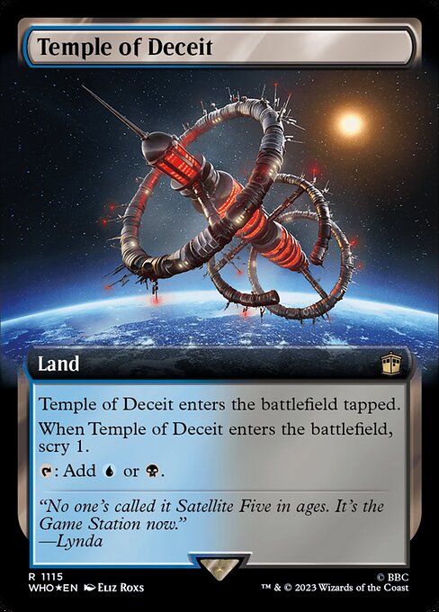 Temple of Deceit (1115) - EXTENDED ART (Foil) - Doctor Who - Game On